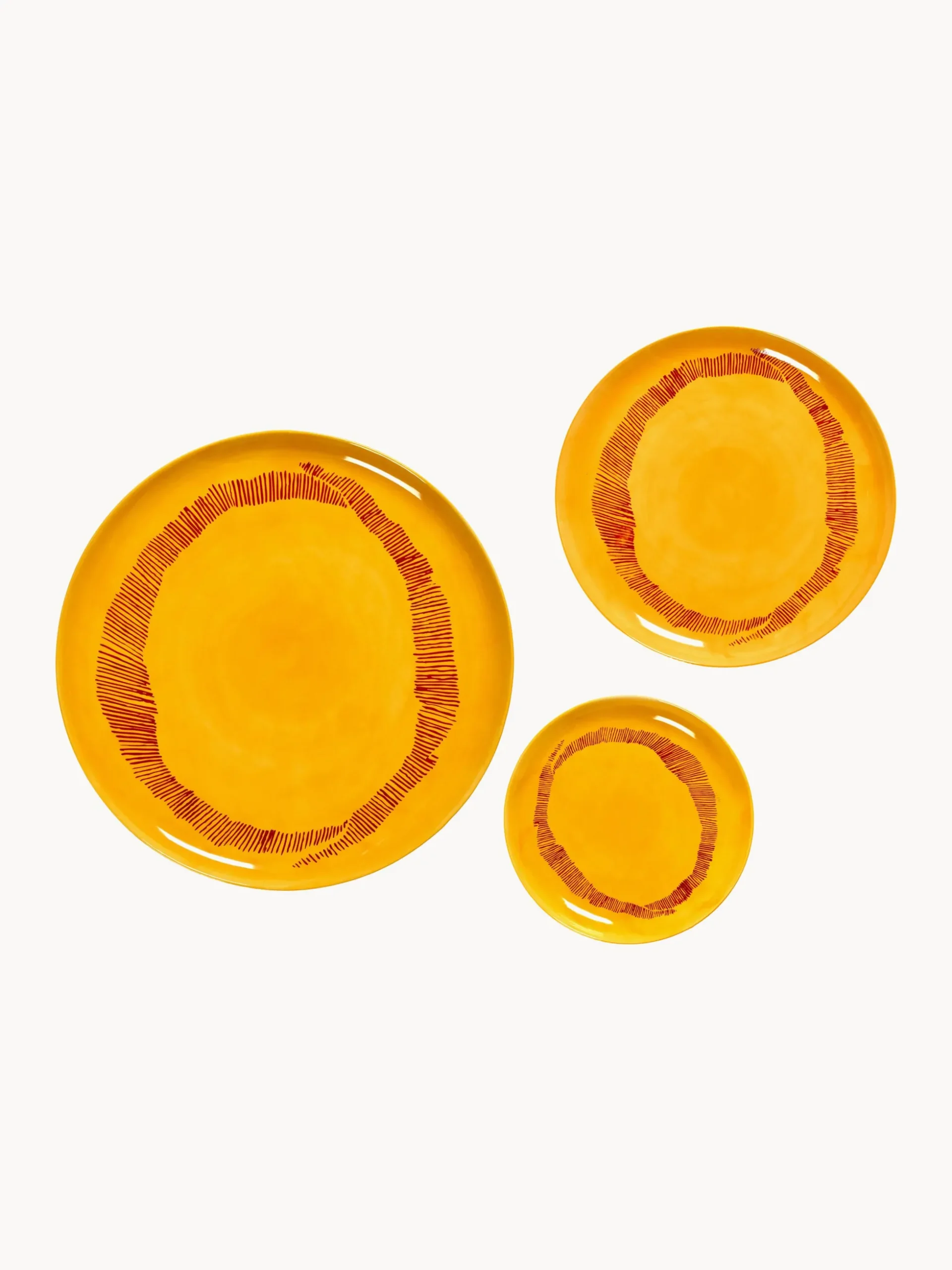 Piatti da colazione con smalto reattivo Feast 2 pz