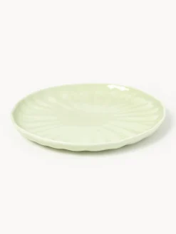 Piatti da colazione in porcellana con rilievo Sali 4 pz