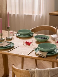 Piatti da colazione in porcellana con rilievo Sali 4 pz