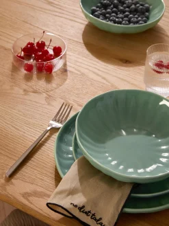 Piatti fondi in porcellana con rilievo Sali 4 pz