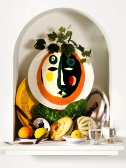 Piattino con smalto reattivo Feast