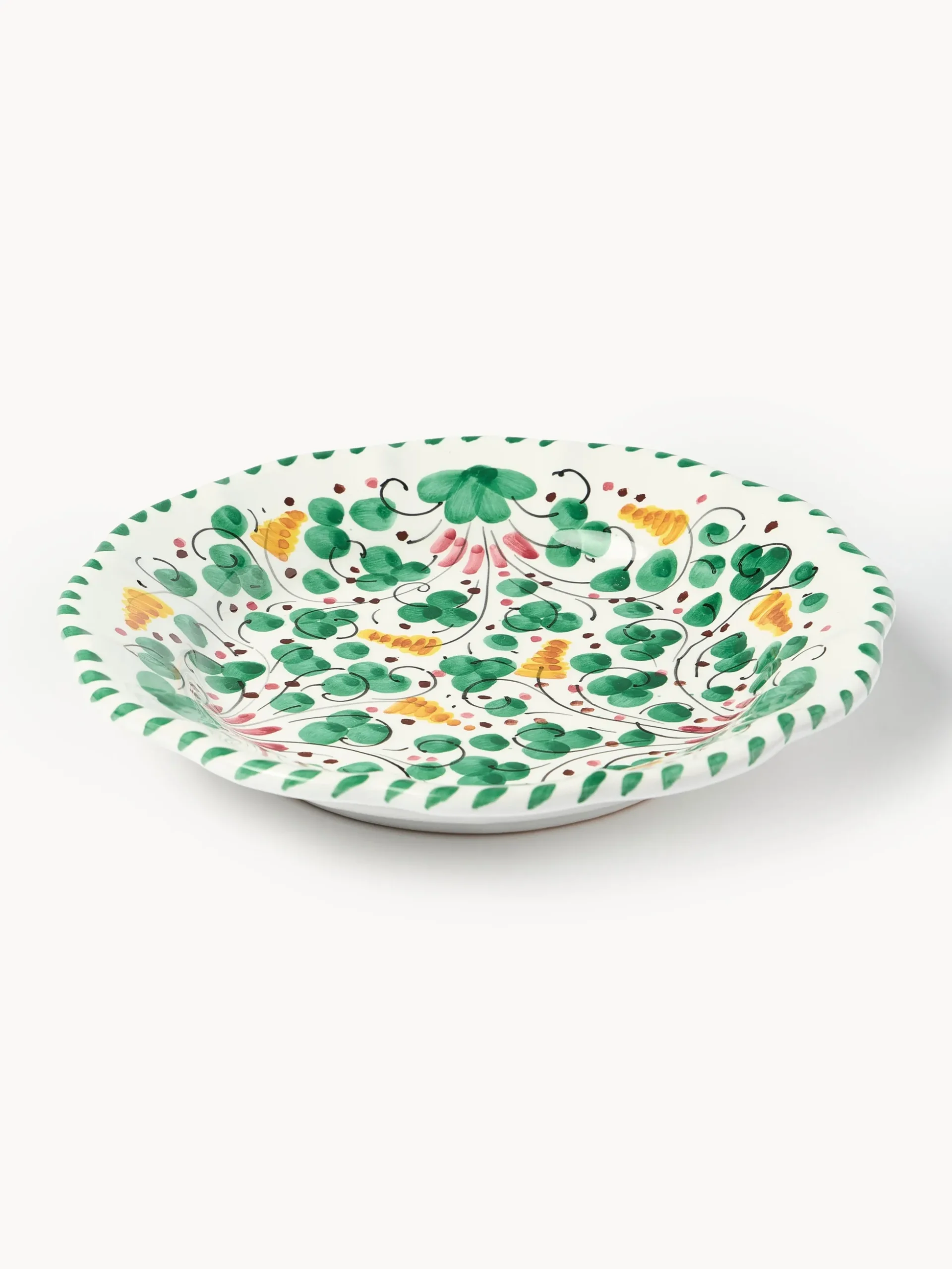 Piatto da colazione fatto a mano Toscana