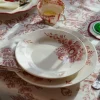 Piatto piano fatto a mano Whimsical Rose