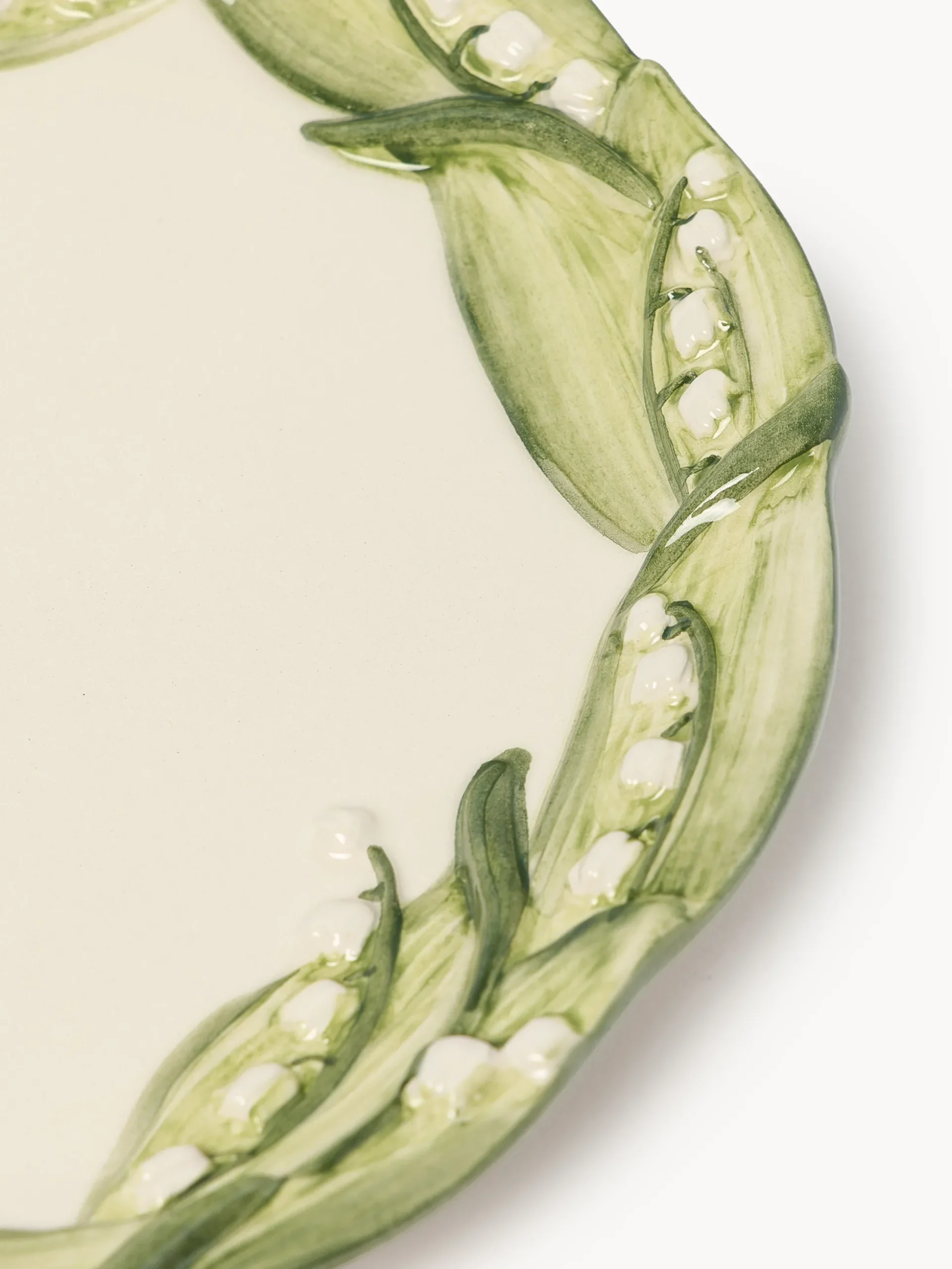 Piatto colazione dipinto a mano Lily of the Valley
