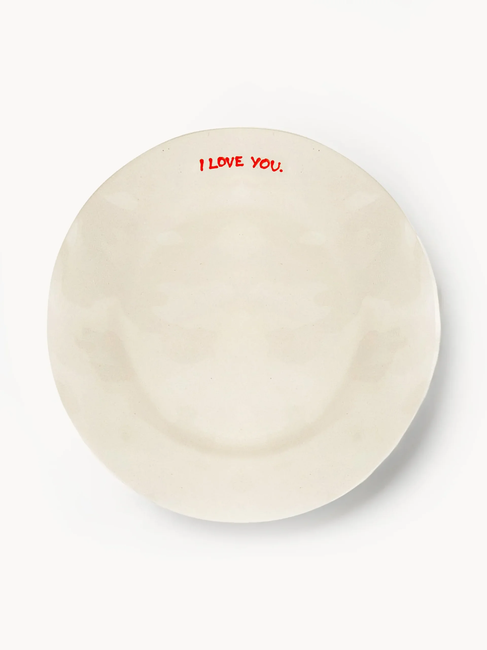 Piatto colazione dipinto a mano I Love You
