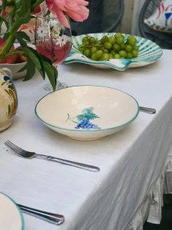 Piatto da pasta dipinto a mano Grapevine
