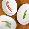 Piatto da portata in Fine Bone China Pea