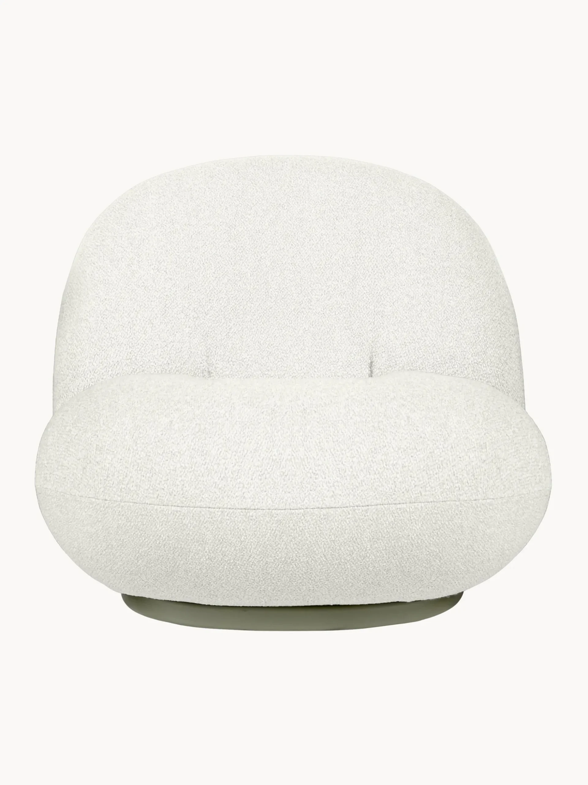 Poltrona da giardino girevole in bouclé Pacha