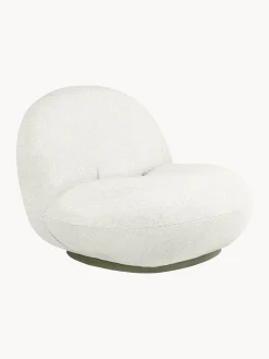 Poltrona da giardino girevole in bouclé Pacha