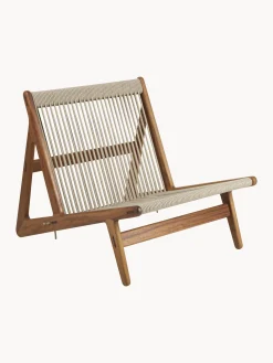 Poltrona da giardino in legno di Iroko fatta a mano MR01 Initial