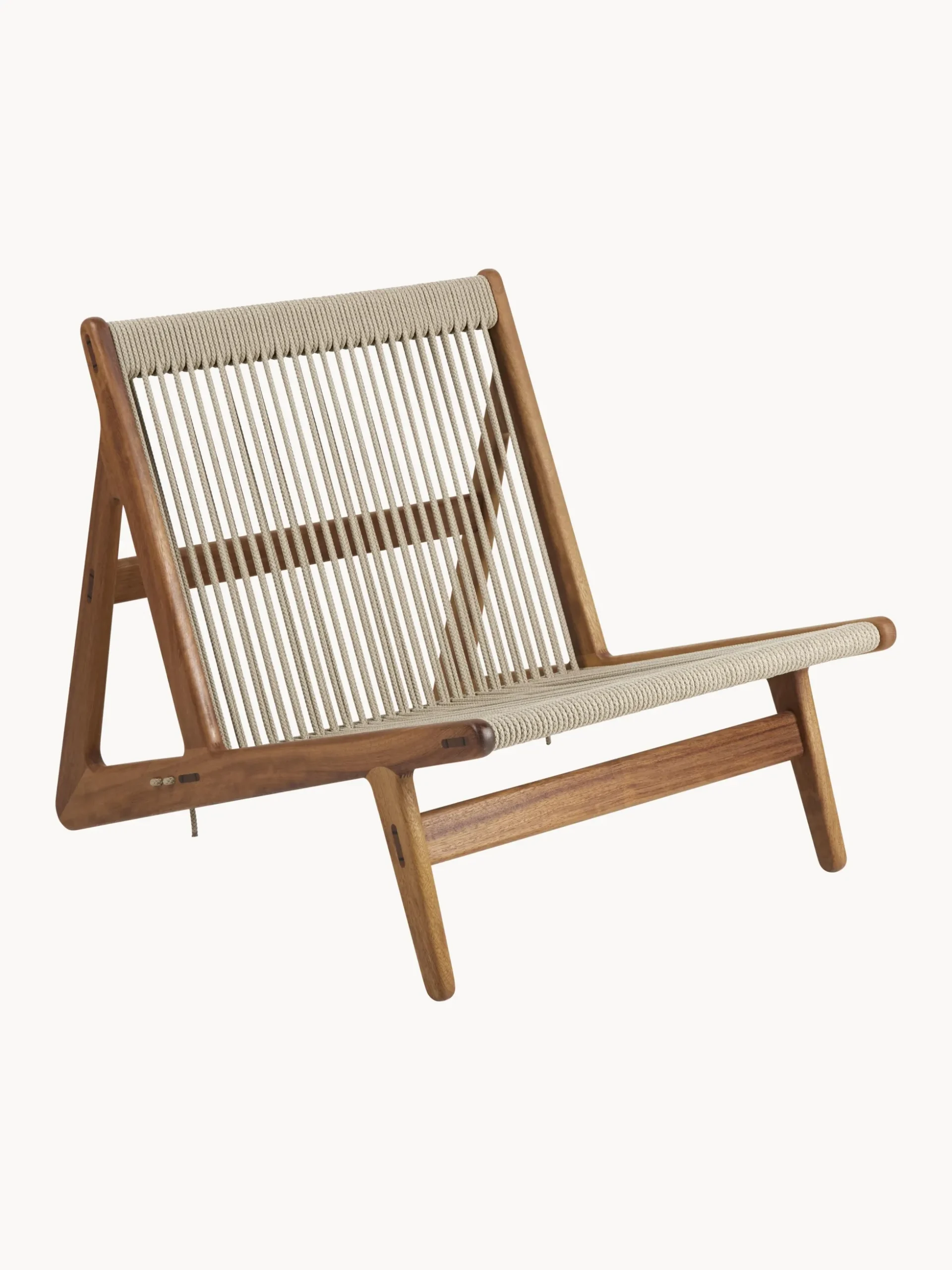 Poltrona da giardino in legno di Iroko fatta a mano MR01 Initial