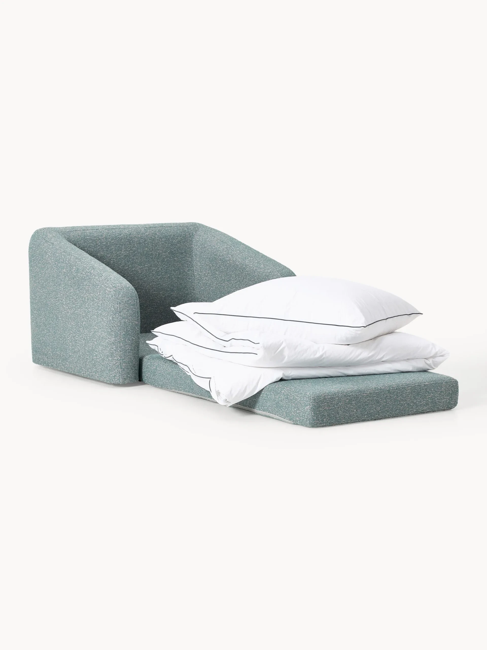 Poltrona letto in bouclé Eliot