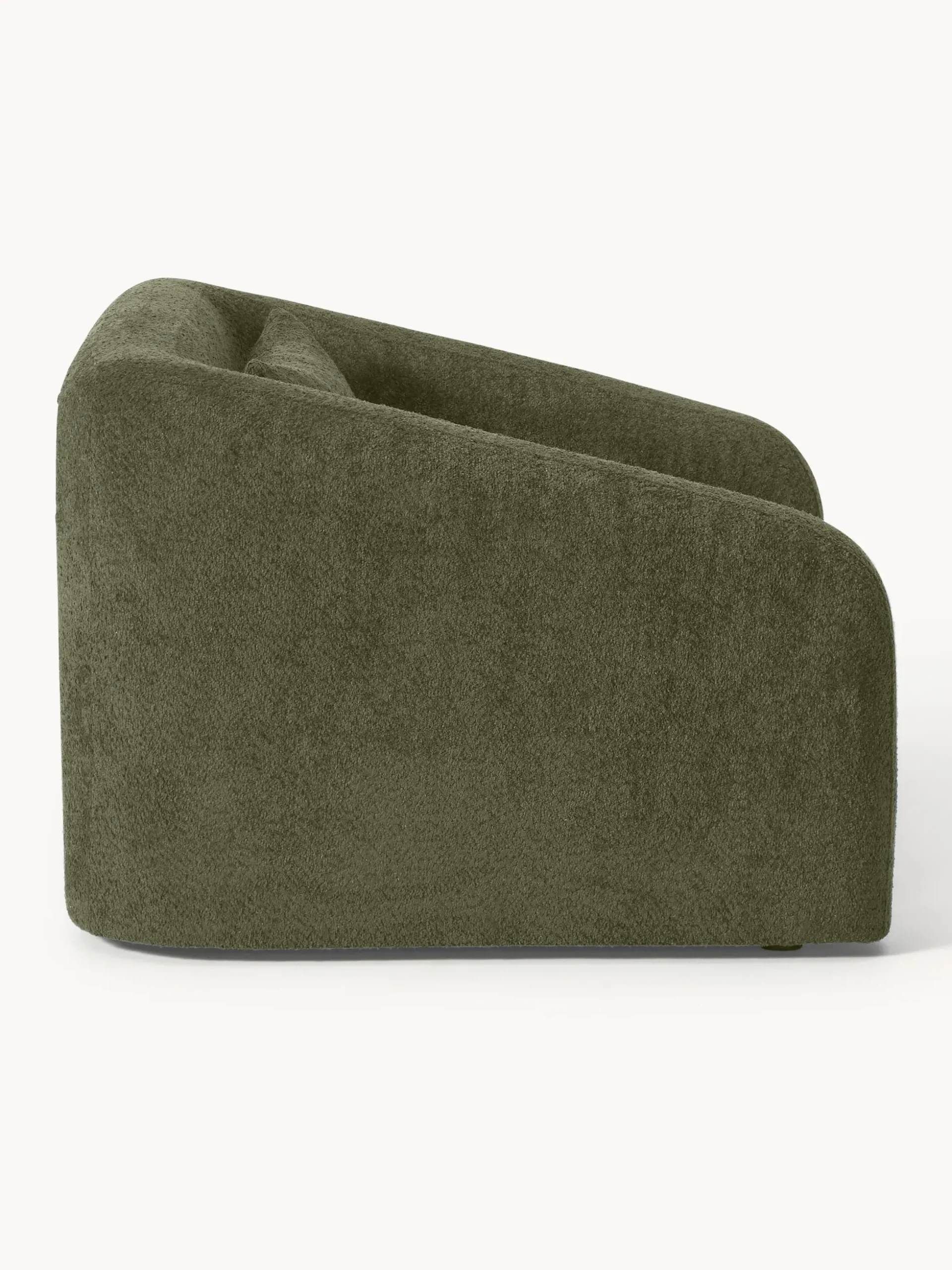 Poltrona letto in teddy-bouclé Eliot