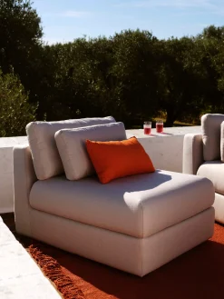 Poltrona lounge da giardino componibile Rabea
