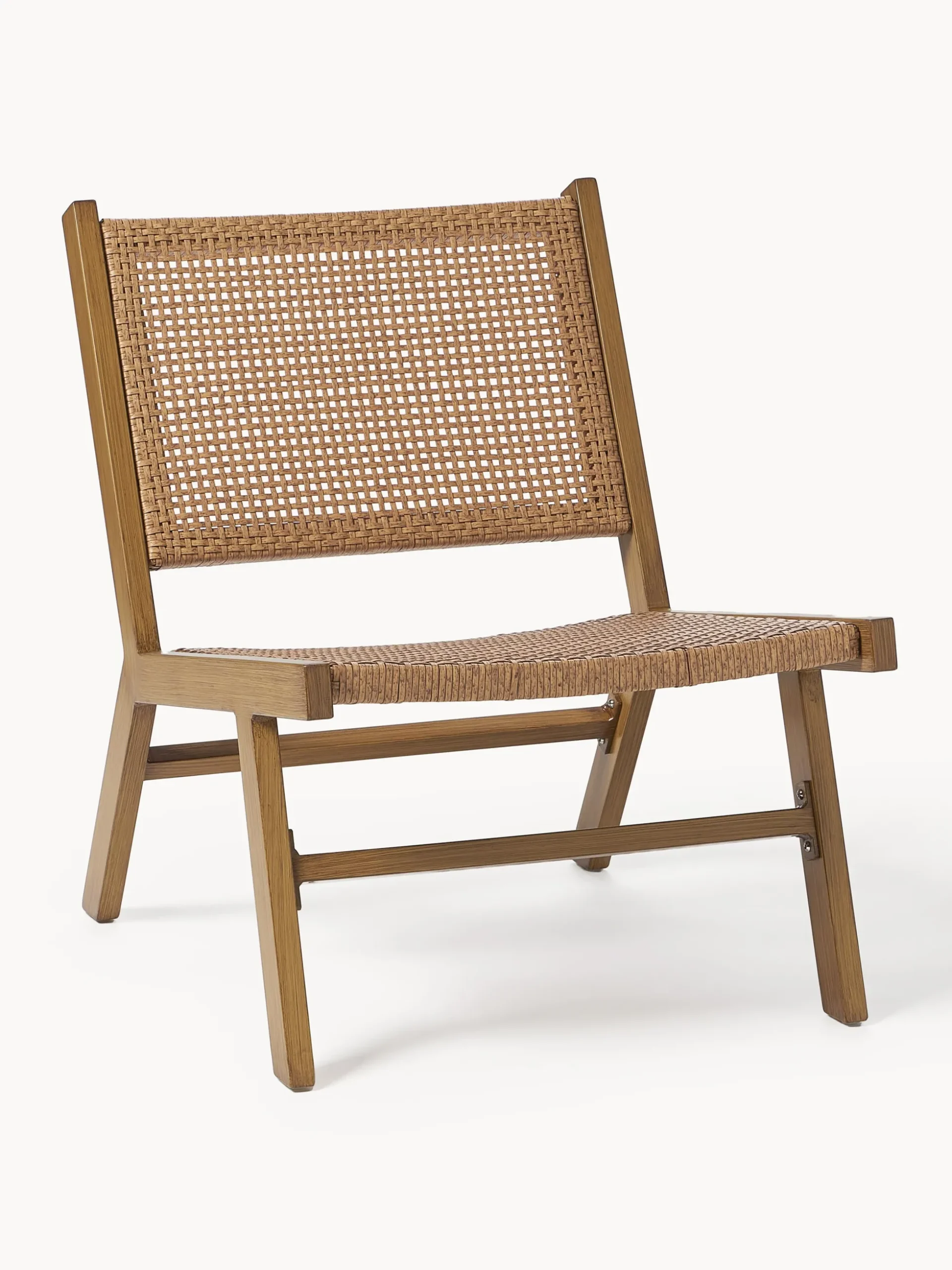 Poltrona lounge da giardino effetto legno Palina