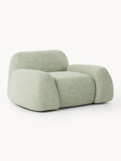 Poltrona lounge in bouclé Wolke