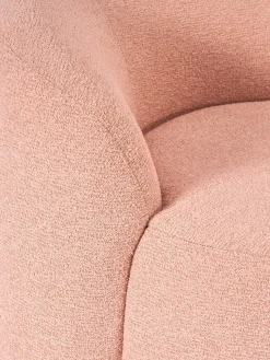 Poltrona lounge in bouclé Fleur