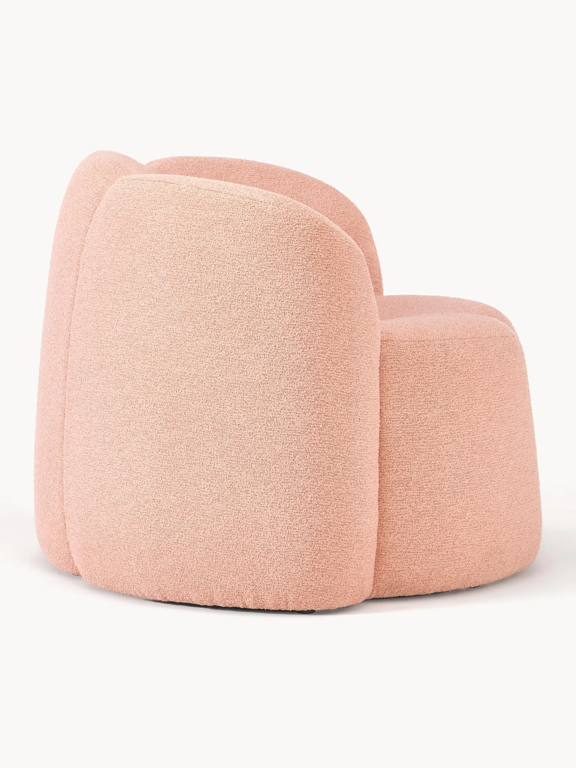 Poltrona lounge in bouclé Fleur