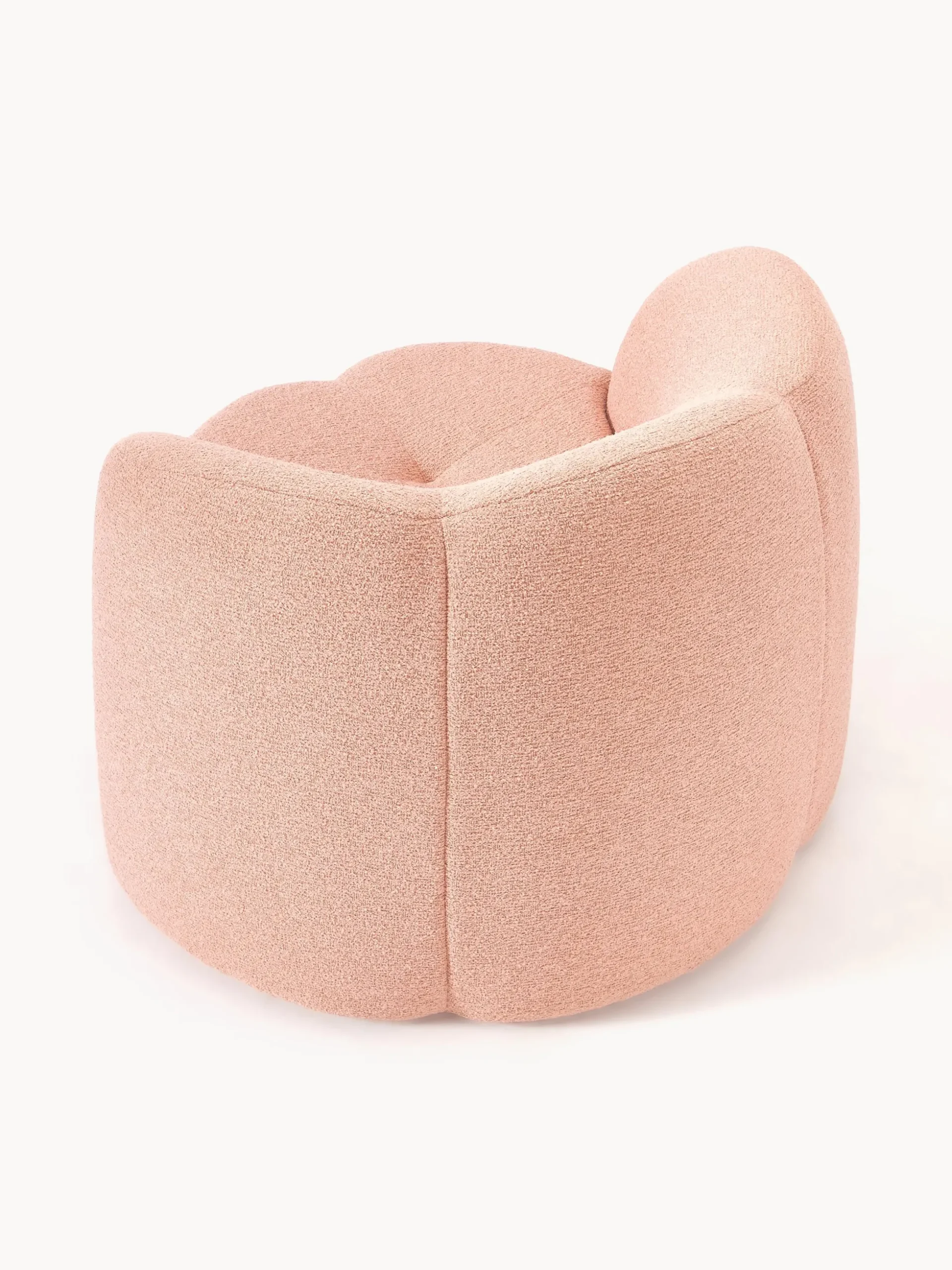 Poltrona lounge in bouclé Fleur