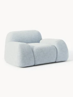 Poltrona lounge in bouclé Wolke