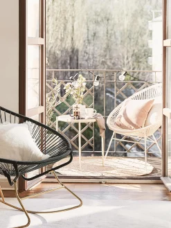 Poltrona lounge in plastica intrecciata Bahia