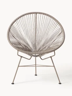Poltrona lounge in plastica intrecciata Bahia