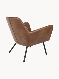 Poltrona lounge in similpelle Bon
