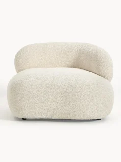 Poltrona lounge in teddy bouclé Alba