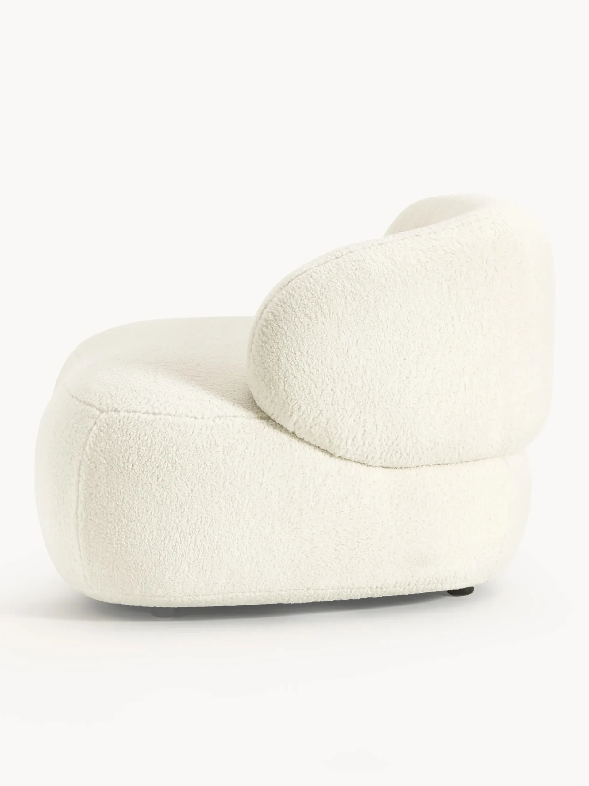 Poltrona lounge in teddy Alba