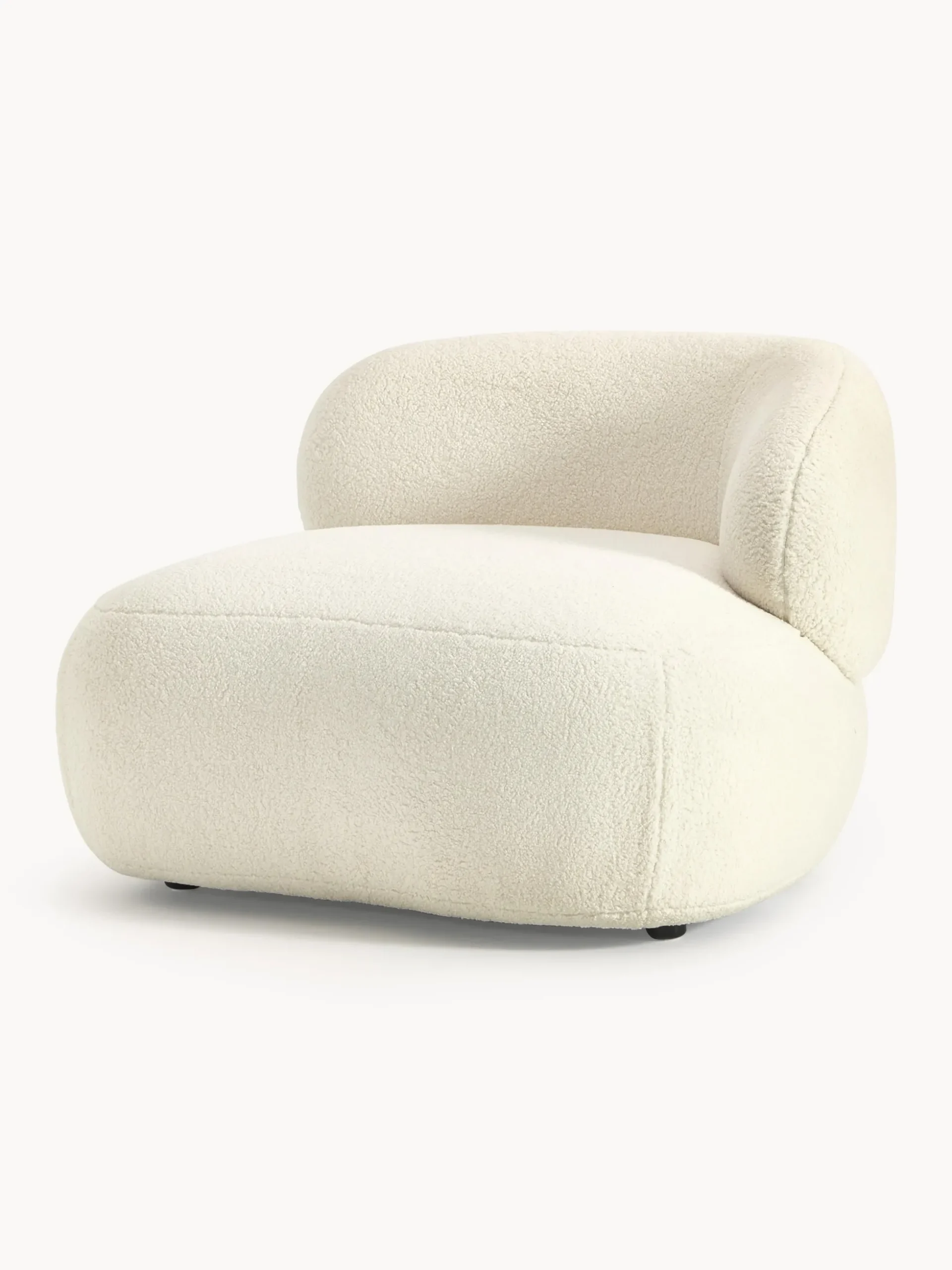 Poltrona lounge in teddy Alba