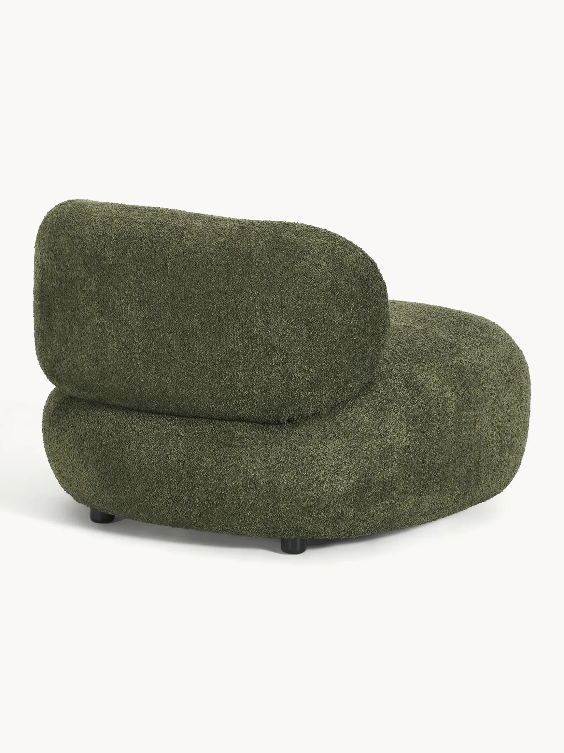 Poltrona lounge in teddy bouclé Alba