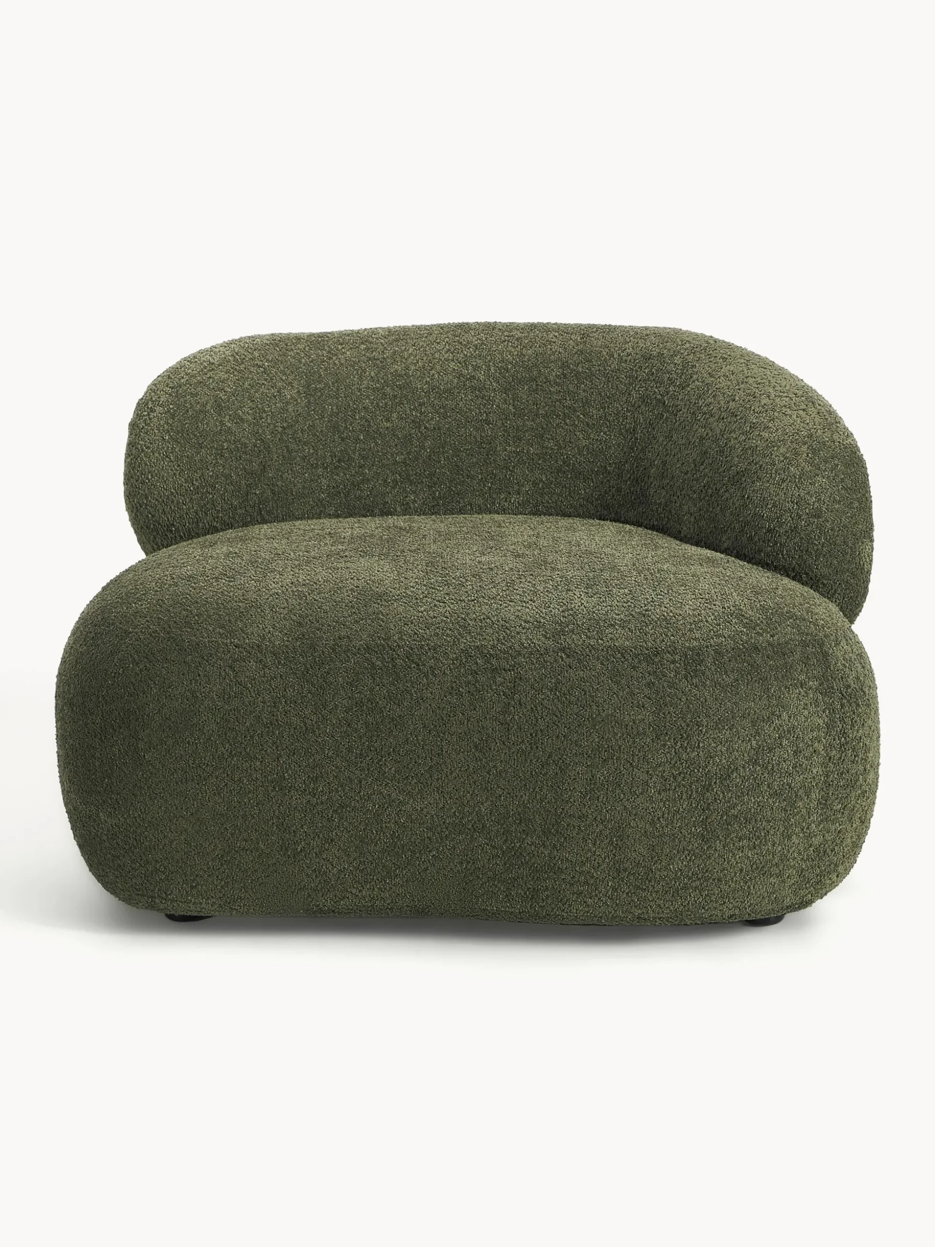Poltrona lounge in teddy bouclé Alba