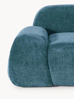 Poltrona lounge in teddy-bouclé Wolke