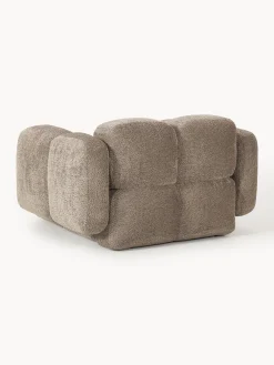 Poltrona lounge in teddy-bouclé Tayla
