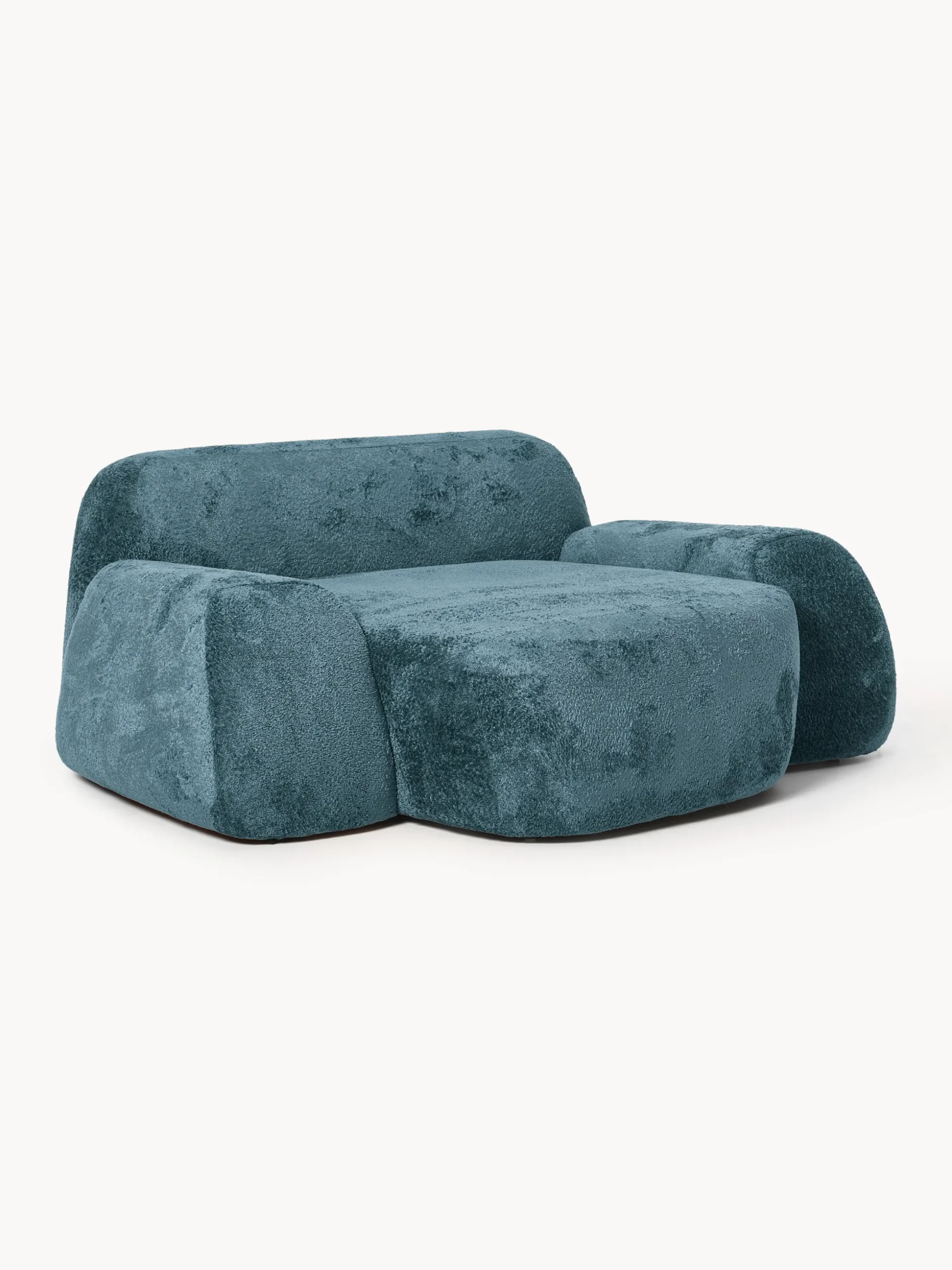 Poltrona lounge XL in teddy bouclé Wolke