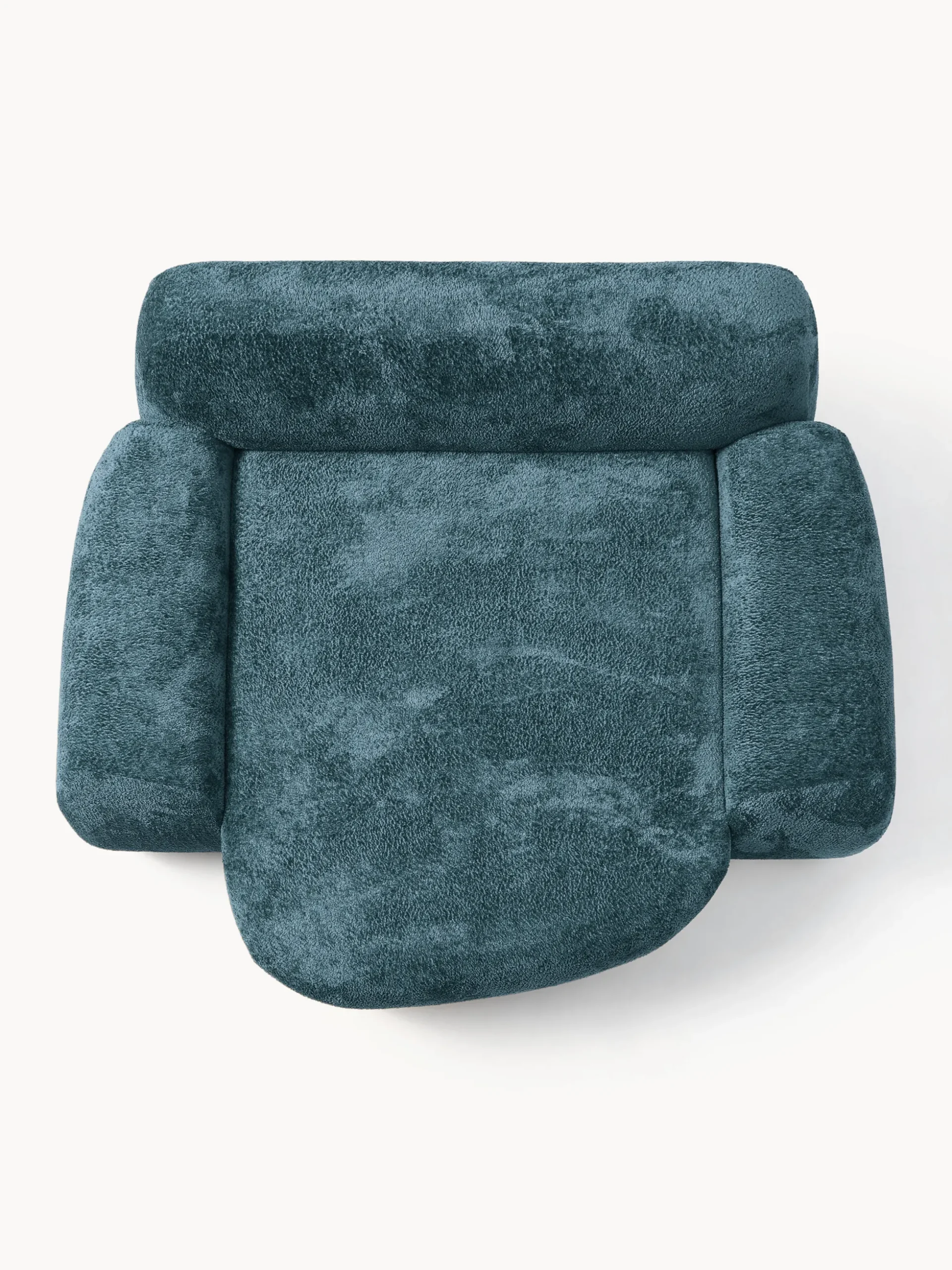 Poltrona lounge XL in teddy bouclé Wolke