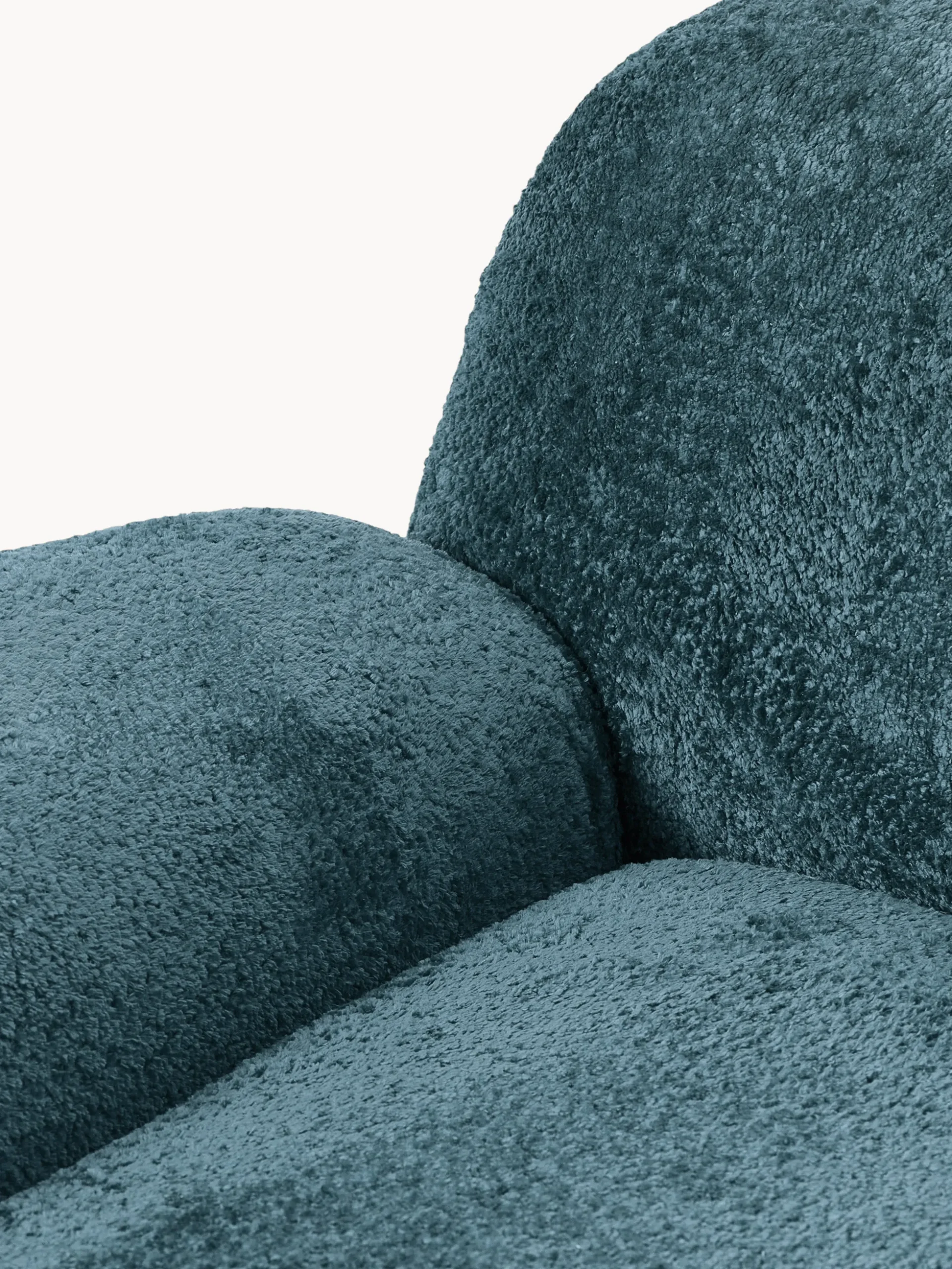 Poltrona lounge XL in teddy bouclé Wolke