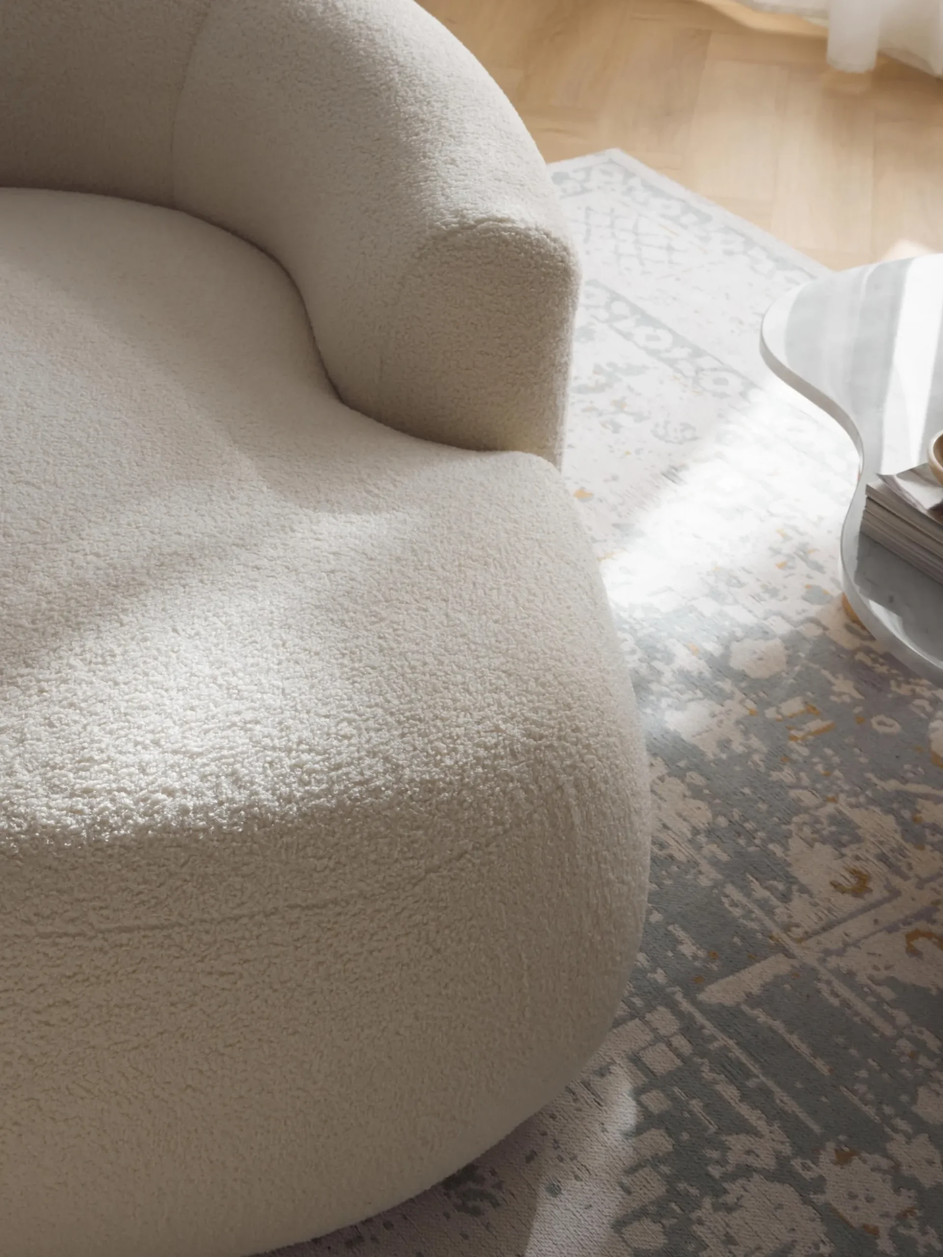 Poltrona lounge XL in teddy Sofia