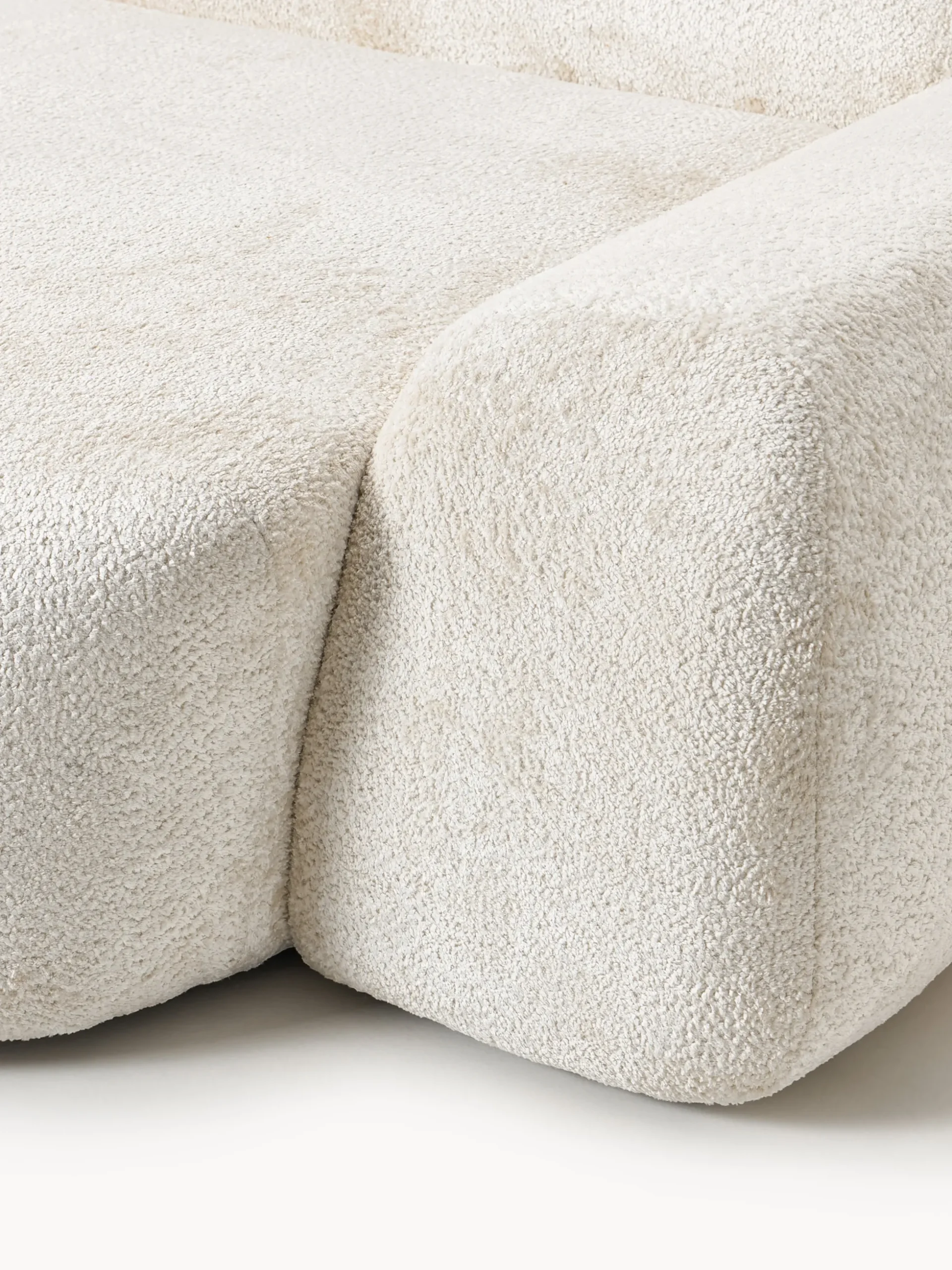 Poltrona lounge XL in teddy bouclé Wolke