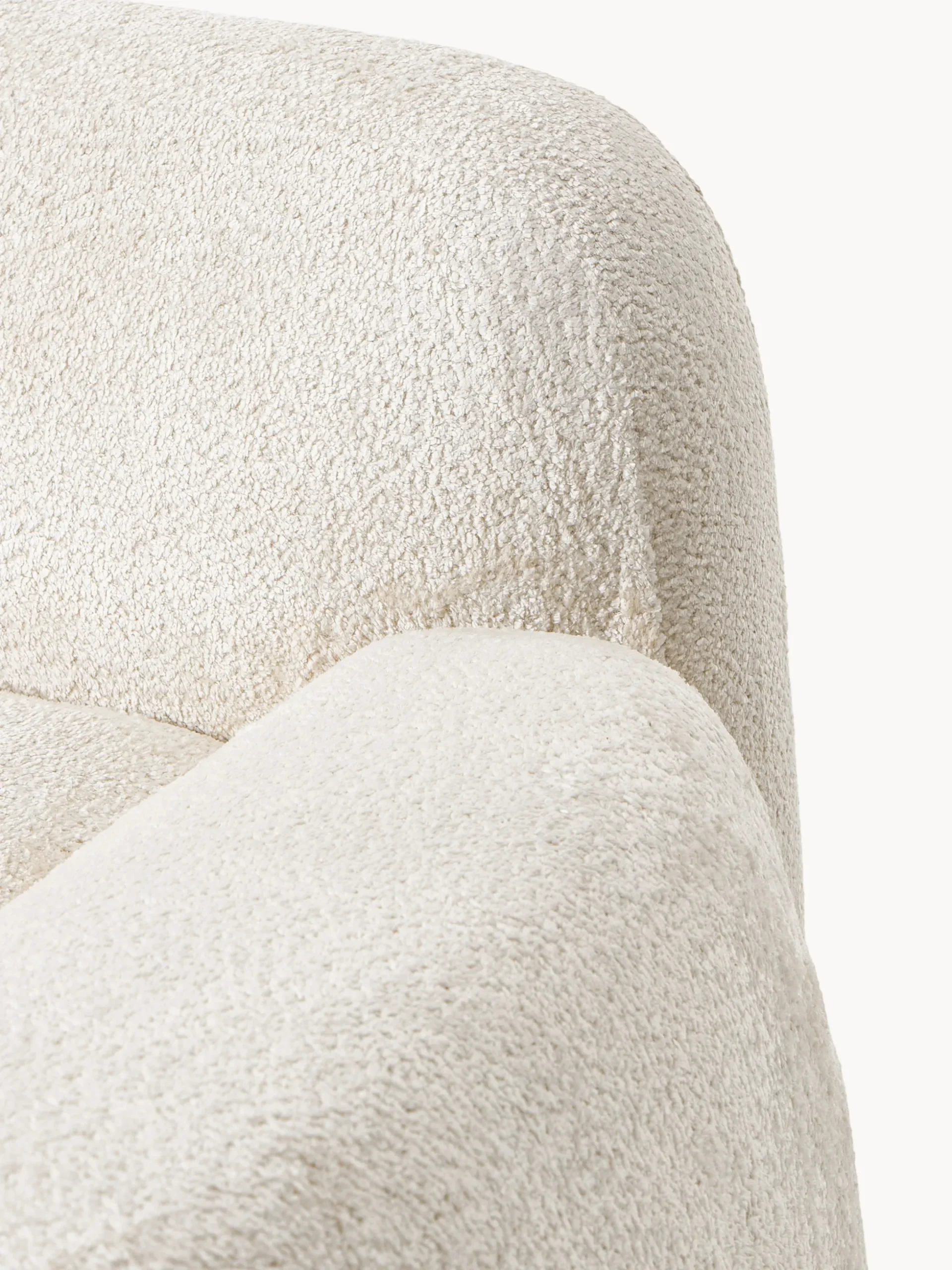 Poltrona lounge XL in teddy bouclé Wolke