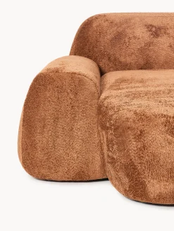 Poltrona lounge XL in teddy bouclé Wolke