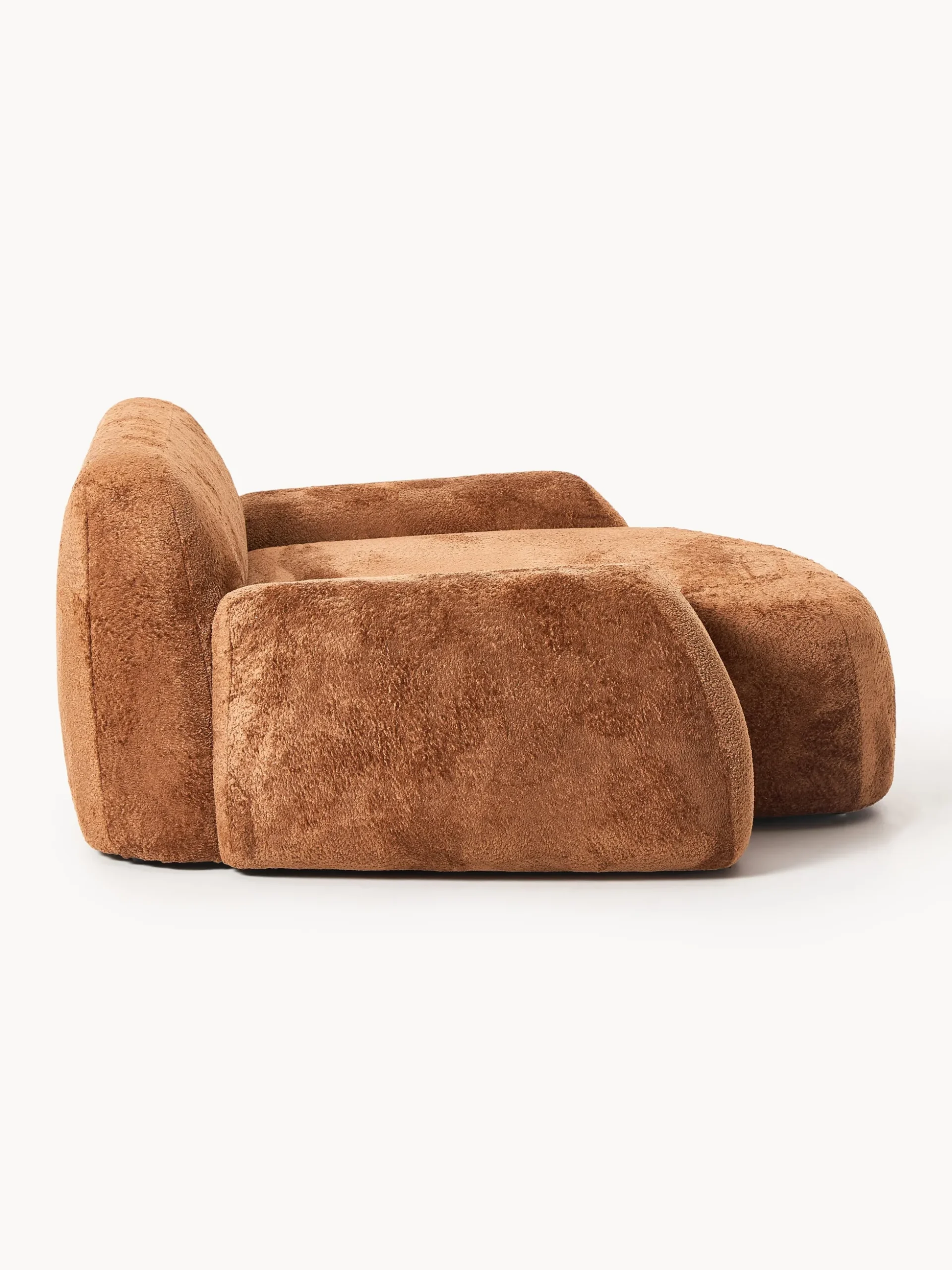 Poltrona lounge XL in teddy bouclé Wolke