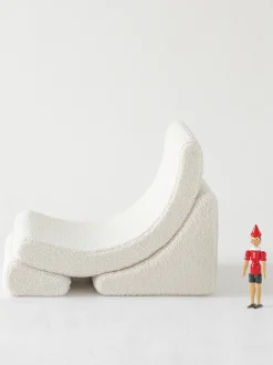 Poltrona per bambini in teddy fatta a mano Moon