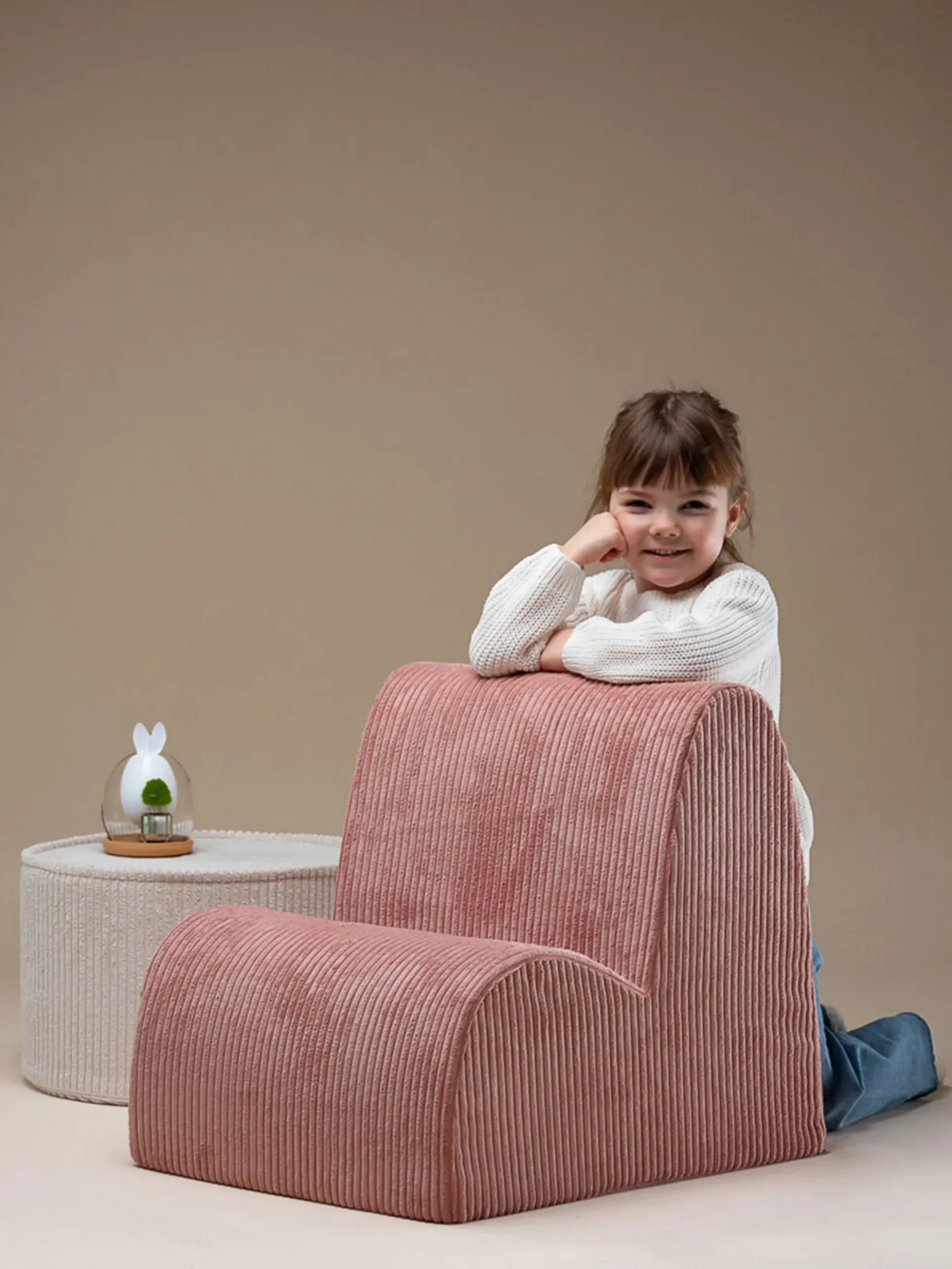 Poltrona per bambini in velluto a coste Cloud