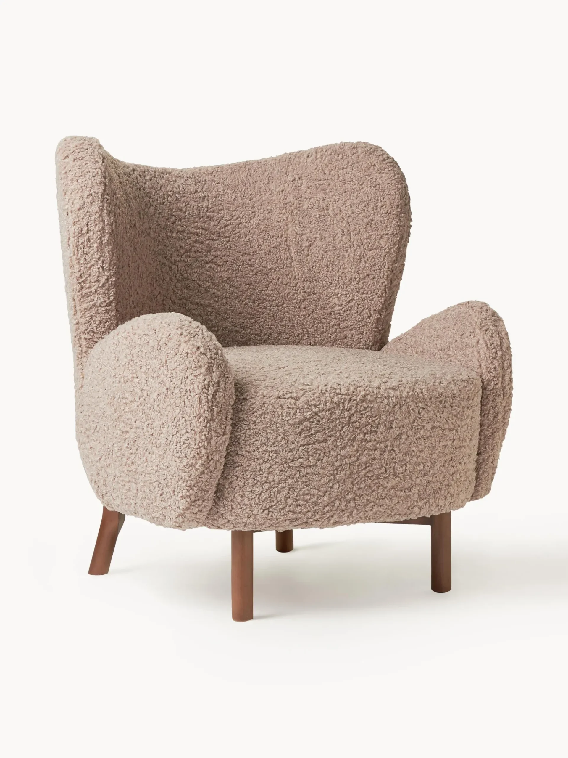 Poltrona Bergère in teddy Kalia