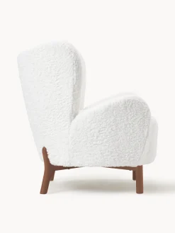 Poltrona Bergère in teddy Kalia