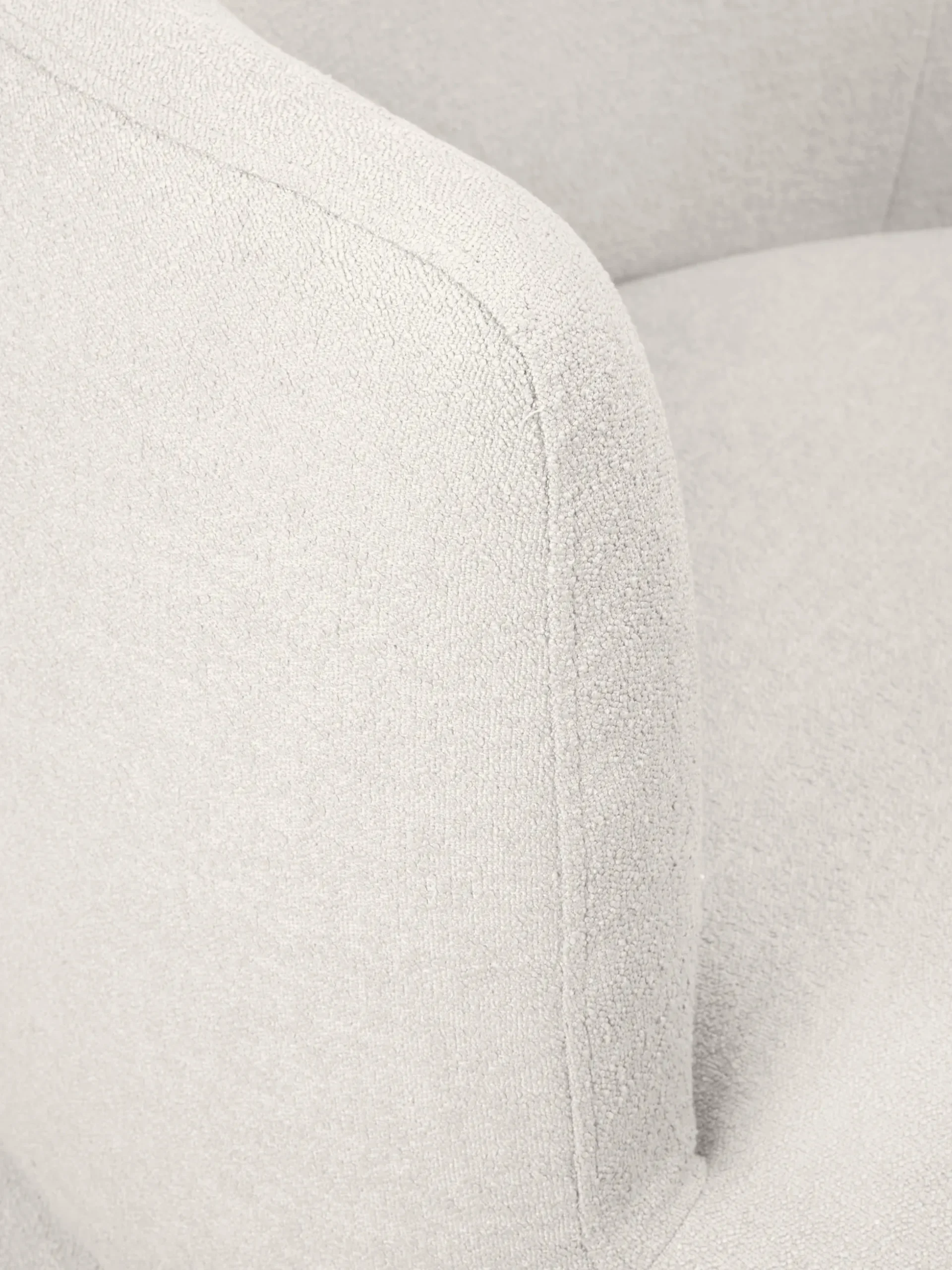 Poltrona di design in tessuto boucle Solomon