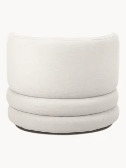 Poltrona di design in tessuto boucle Solomon