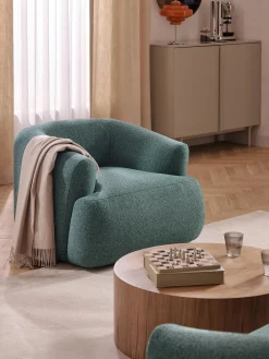 Poltrona in bouclé Sofia