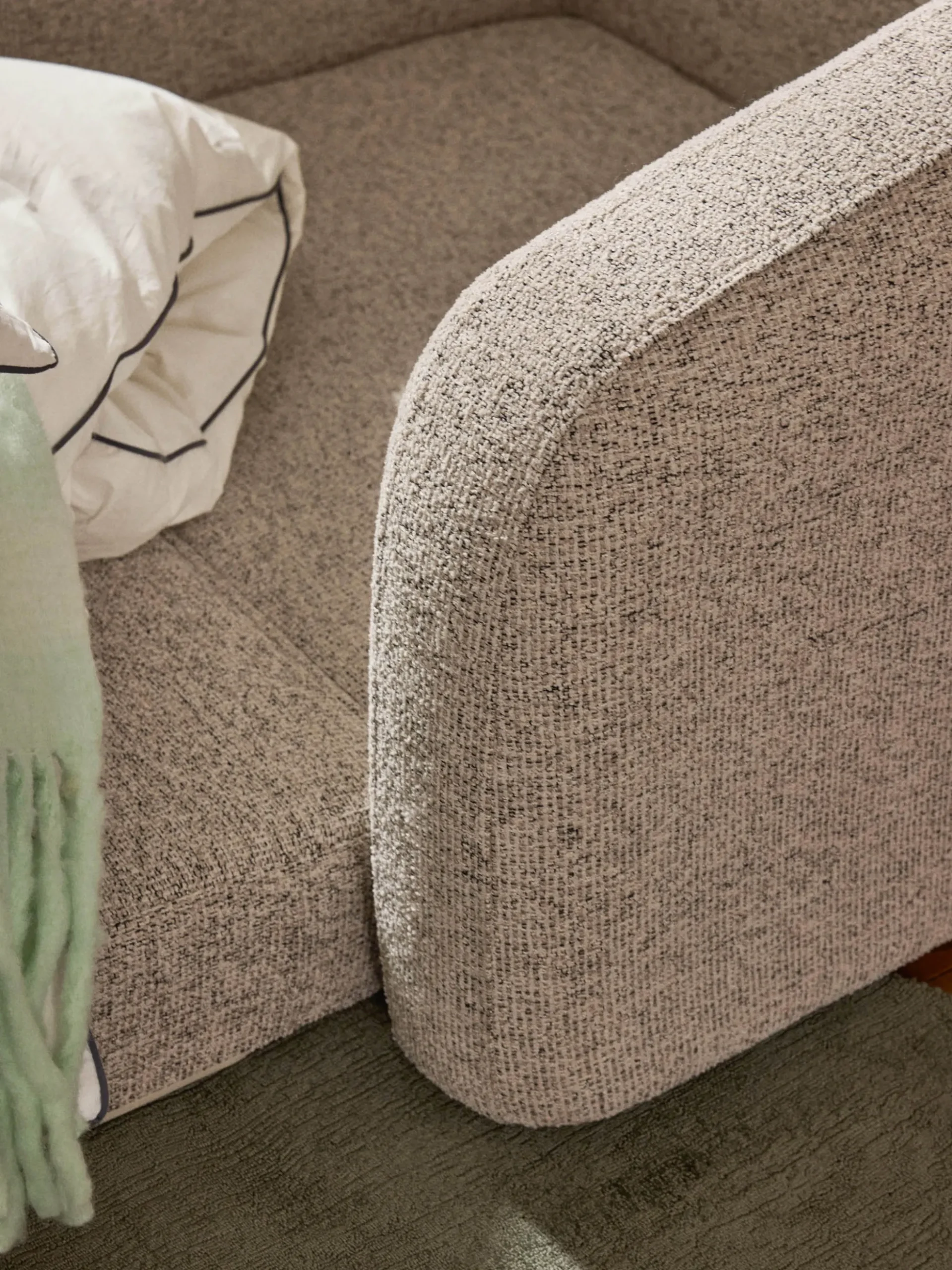Poltrona letto in bouclé Eliot